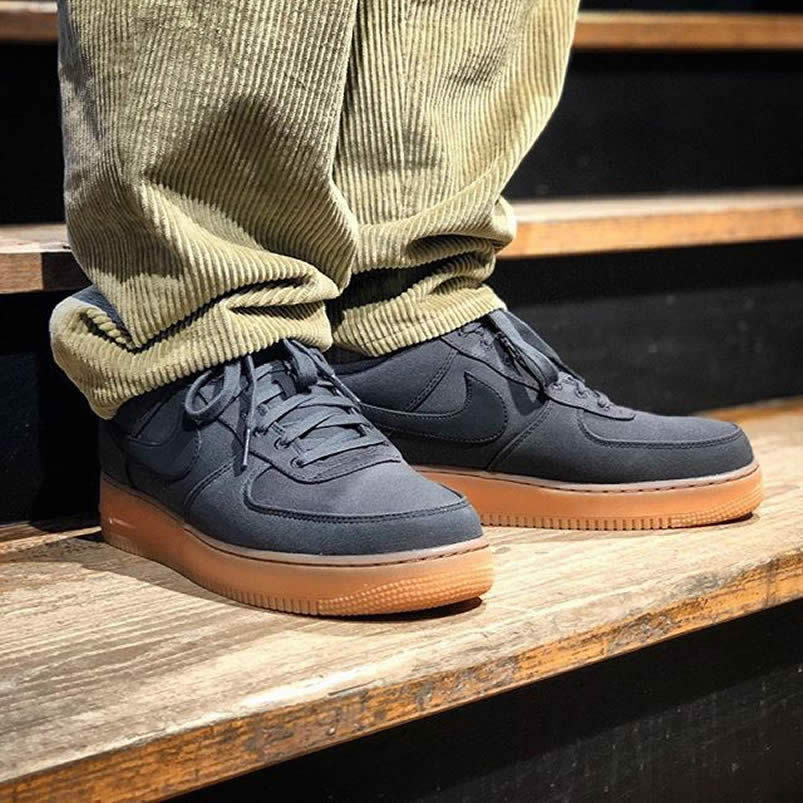 Air Force 1 07 Lv8 Style Black Gum Shoes On Feet Aq0117 002 (3) - newkick.app