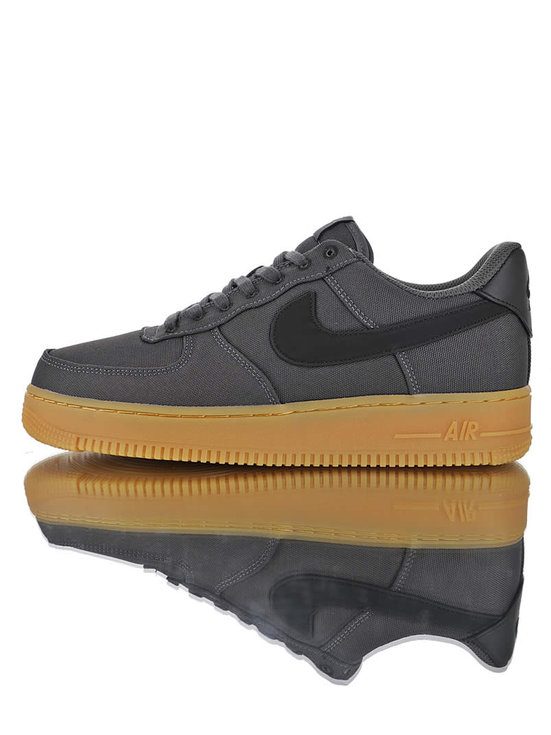 Nike Air Force 1 07 Lv8 Style Black Gum Shoes Aq0117 002 Pics (1) - newkick.app