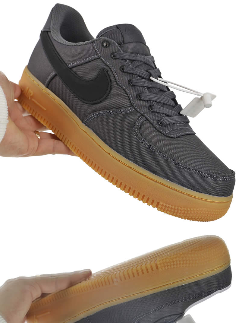 Nike Air Force 1 07 Lv8 Style Black Gum Shoes Aq0117 002 Pics (7) - newkick.app