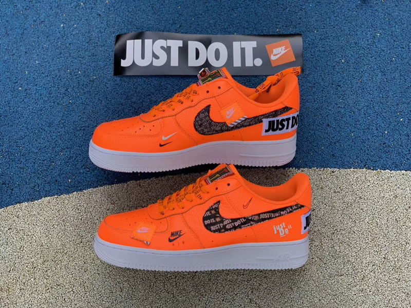 nike air force 1 low orange just do it 905345-800