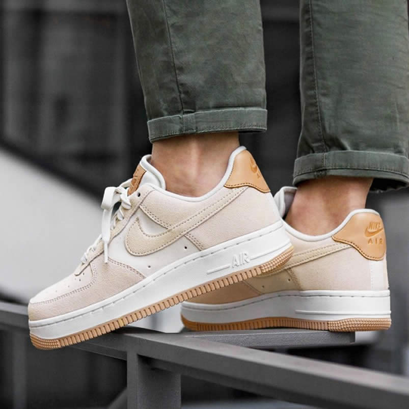 Nike Air Force 1 Womens Jelly Puff Wmns Af1 Low For Sale Pale Ivory Shoes Ah6827 100 On Feet (1) - newkick.app