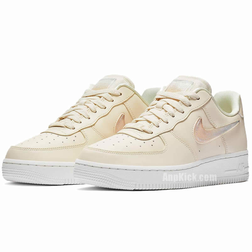 Nike Air Force 1 Womens Jelly Puff Wmns Af1 Low Pale Ivory Shoes Ah6827 100 (3) - newkick.app