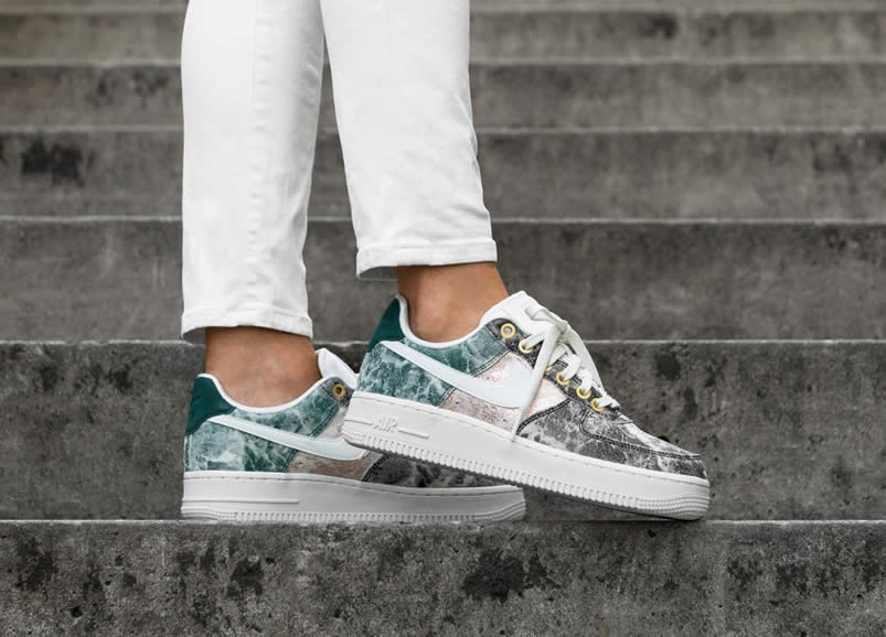 Womens Nike Air Force 1 Low 07 Lxx White Oil Grey On Feet Shoes Ao1017 100 (1) - newkick.app