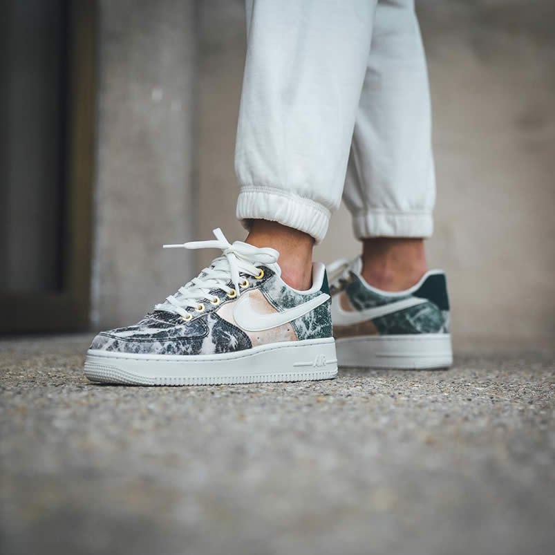 Womens Nike Air Force 1 Low 07 Lxx White Oil Grey On Feet Shoes Ao1017 100 (6) - newkick.app