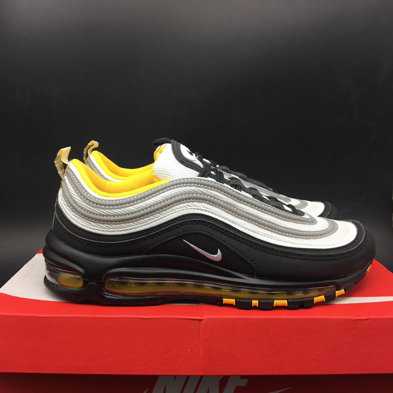 Nike Air Max 97 Amarillo Black/White/Yellow Mens Womens Shoes Release Date 921522-005