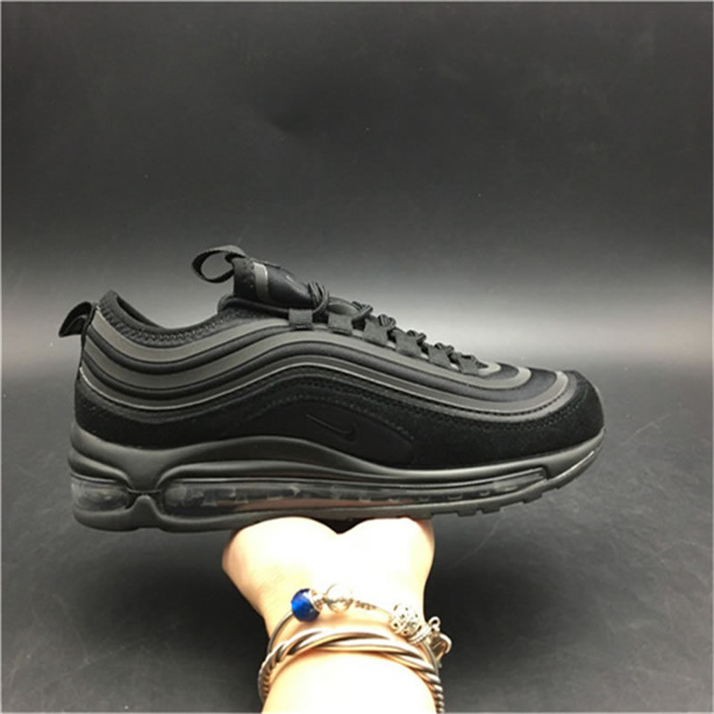 Nike Air Max 97 UL 17 SE Ultra Suede 'Triple Black' Mens Womens Shoes Release Date 924452-001