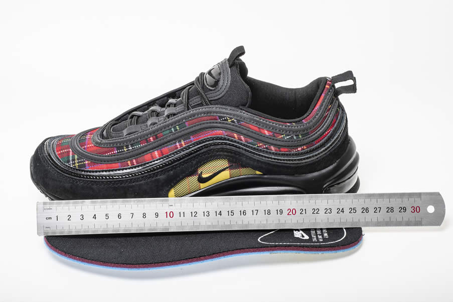 Nike Air Max 97 SE 'Tartan' Black And Red Mens Womens Pics AV8220-001