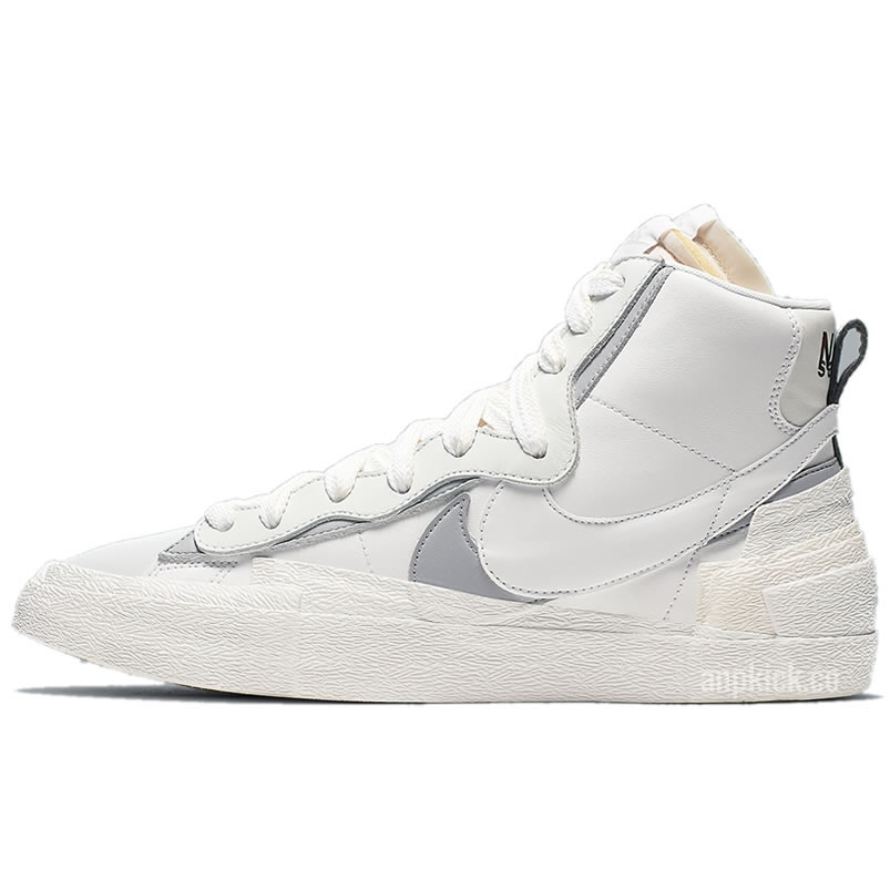 Sacai Nike Blazer Mid White Grey Bv0072 100 (1) - newkick.app