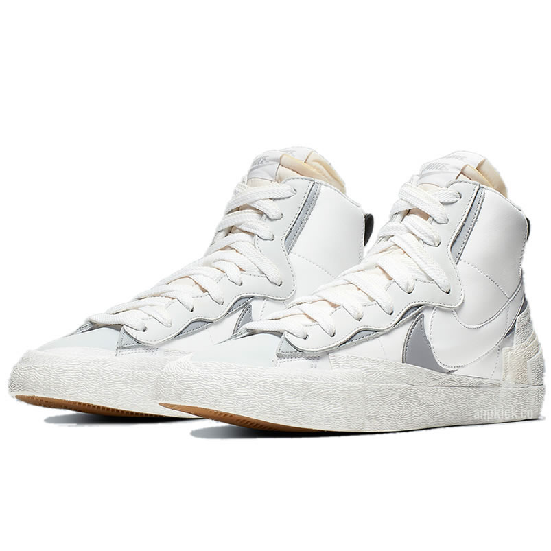 Sacai Nike Blazer Mid White Grey Bv0072 100 (3) - newkick.app