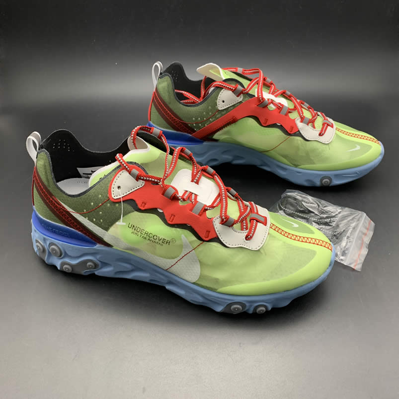 Nike x Undercover Epic React Element 87 Volt Lakeside Colorways Pics BQ2718-700